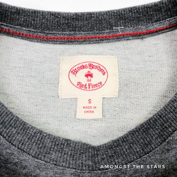 Brooks Brothers Red Fleece French Terry Sweatshirt - Picture 6 of 9